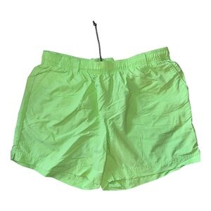 Columbia Backcast Neon Green Shorts size large